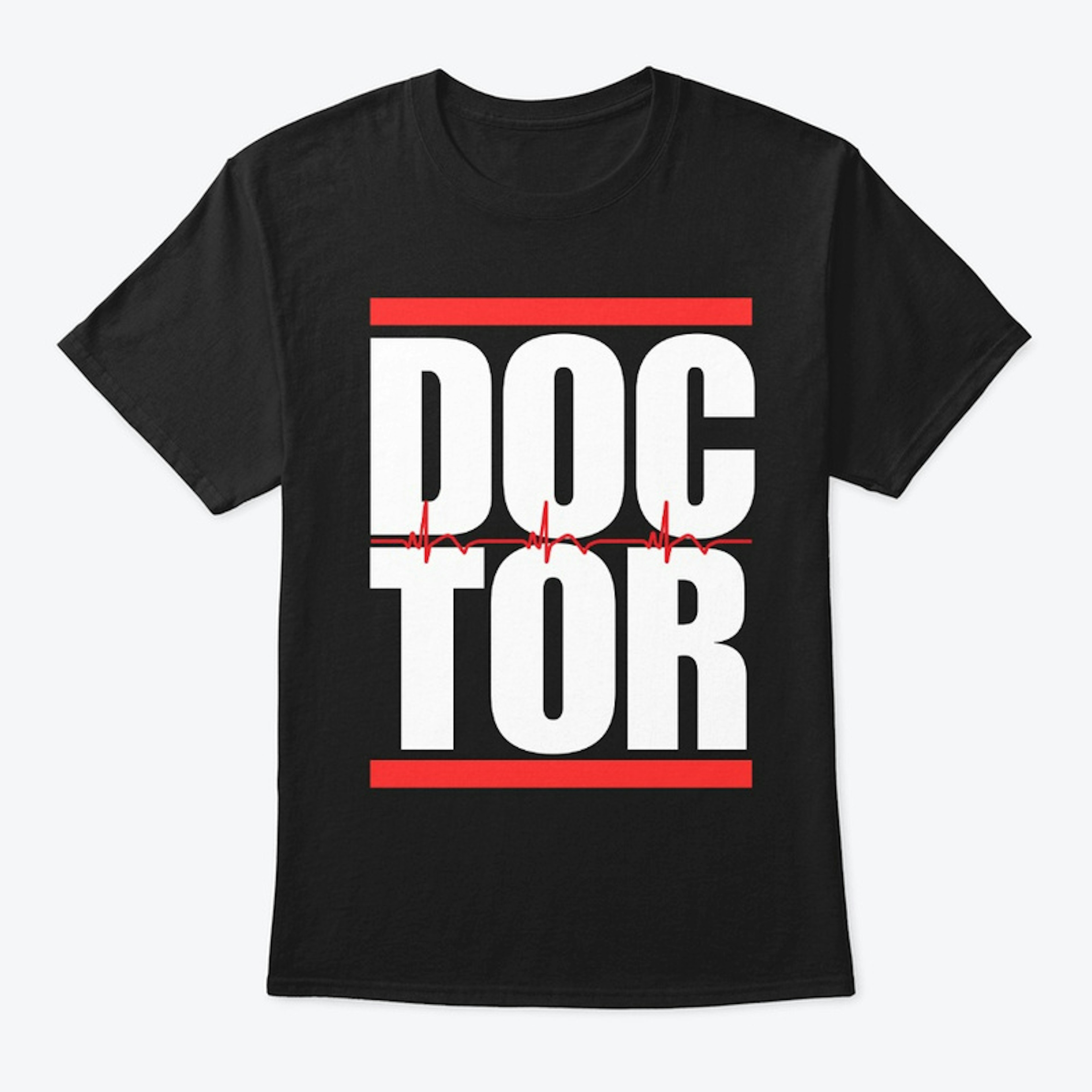 DOCTOR Classic black Crew Neck T-shirt 